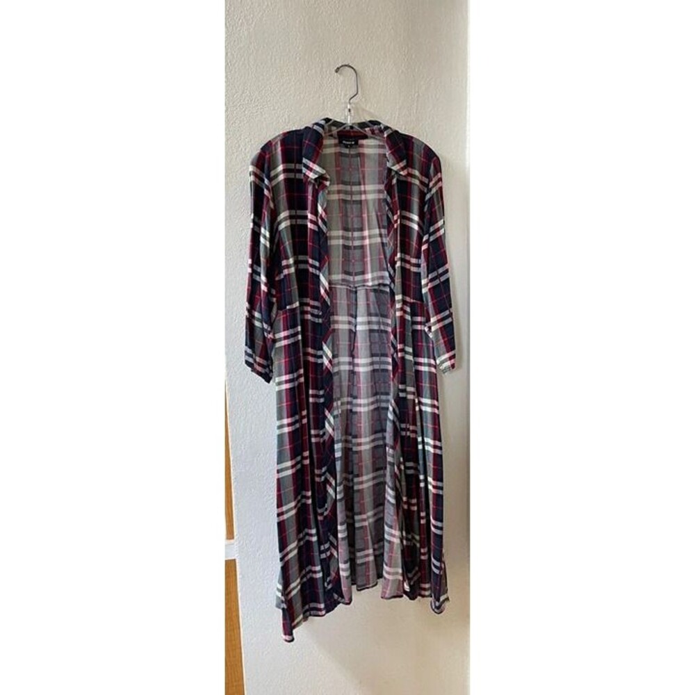 Torrid Long Plaid Cardigan